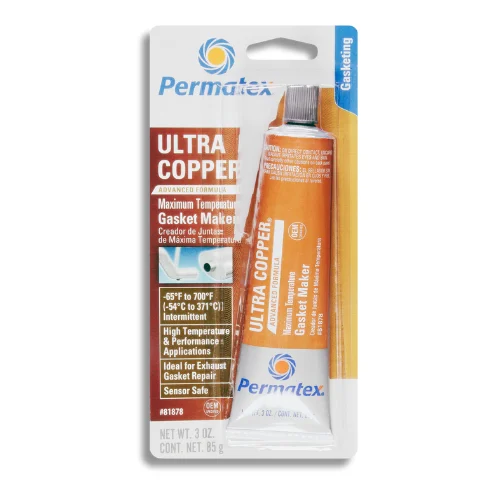 Permatex Ultra Copper Maximum Temperature RTV Silicone Gasket Maker - Sealing Compounds
